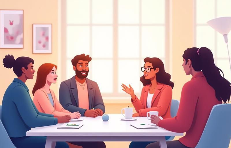 Image representing people connecting and sharing knowledge about safety.